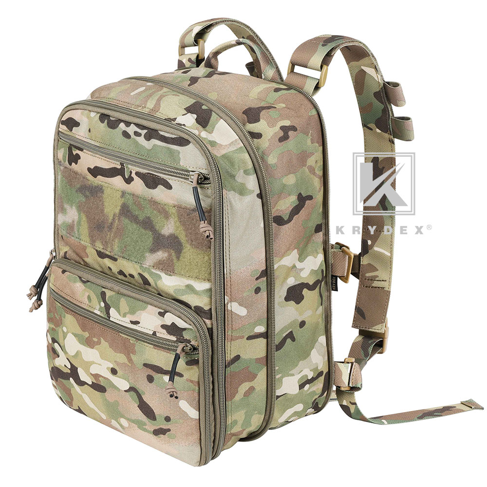 KRYDEX D3 Flatpack Tactical Backpack Multi-purposed MOLLE Rucksack Pack Multicam