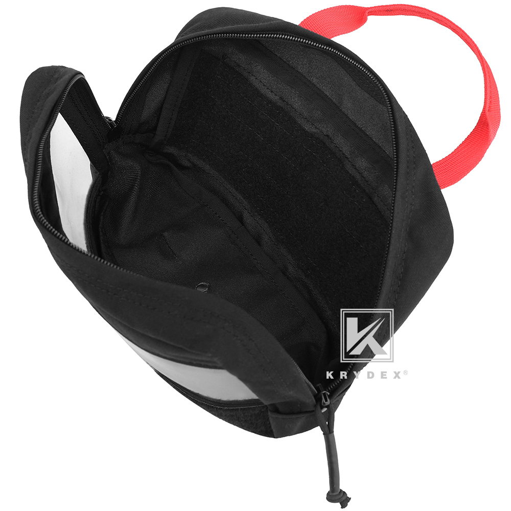 KRYDEX Clear Top Insert Pouch Medical Bag Organizer Hook & Loop for D3 Backpack
