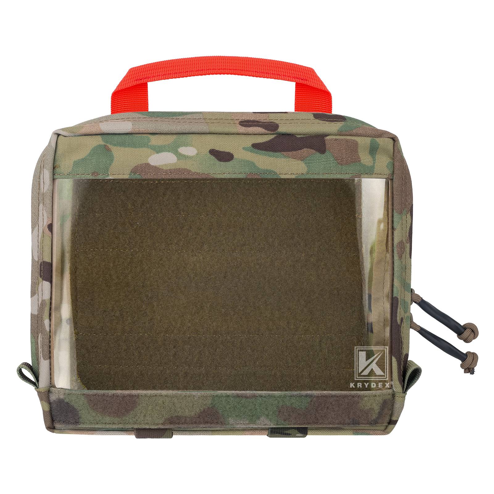 KRYDEX Clear Top Insert Pouch Organizer Hook Back Packing Travel Backpack Cube
