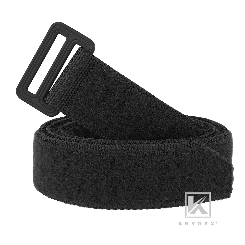 KRYDEX Tactical Base Belt EDC Under Belt Inner Belt 1.5inch Duty Concealed Carry Black