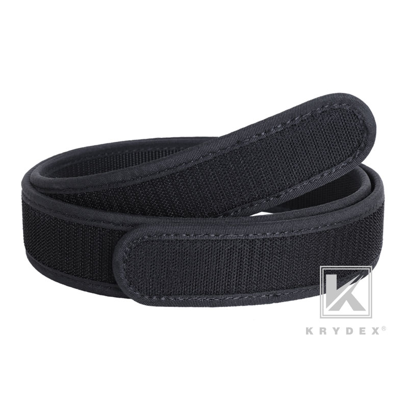 KRYDEX 1.5inch Duty Inner Belt Tactical EDC Waist Belt Nylon Black w
