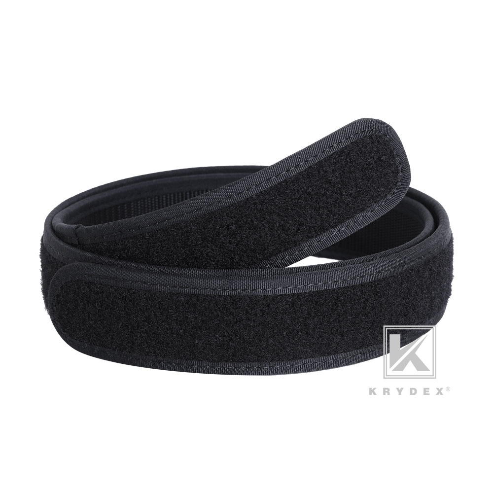 KRYDEX 1.5inch Duty Inner Belt Tactical EDC Waist Belt Nylon Black w
