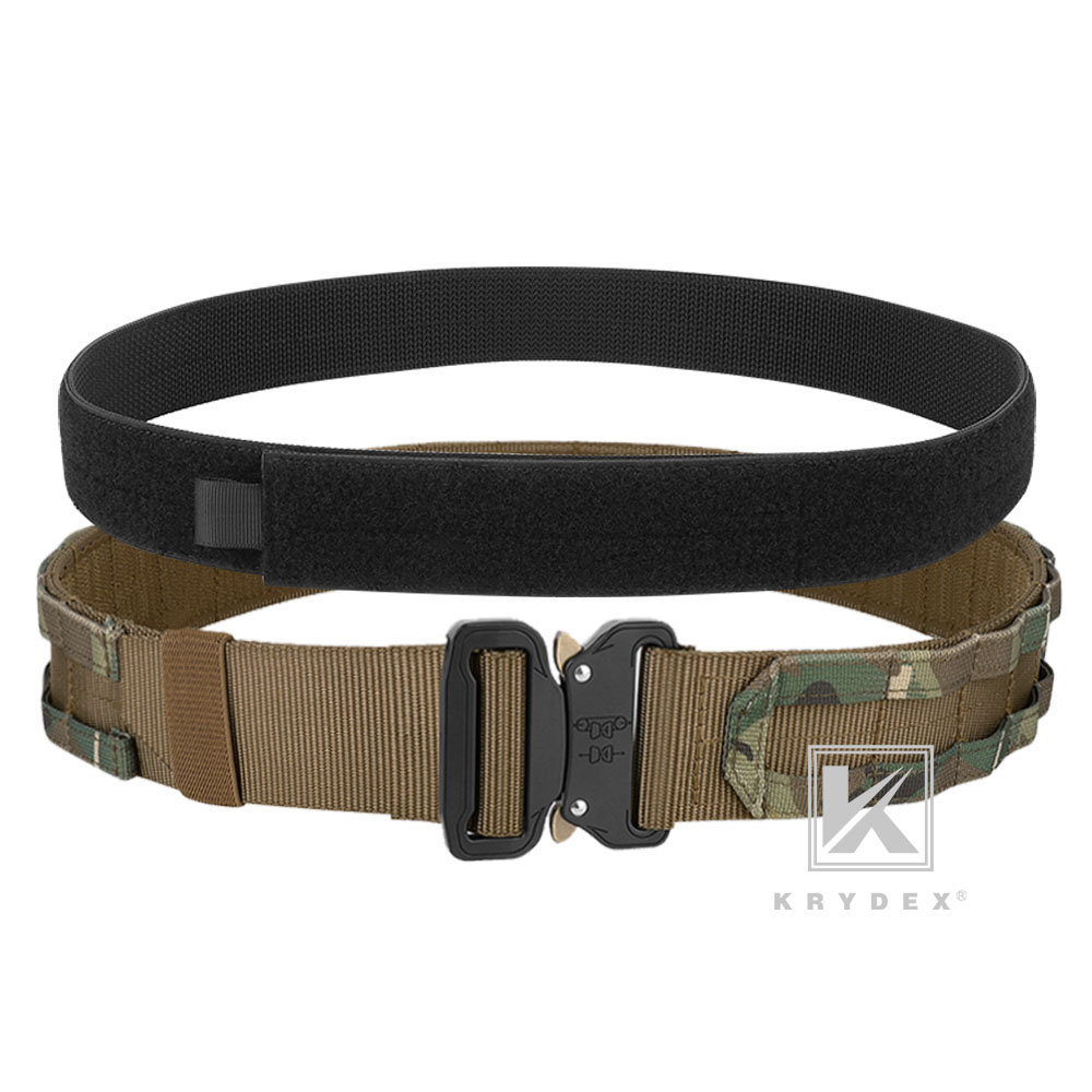KRYDEX Tactical 1.75 in Heavy Duty Belt Quick Release Coyote Brown Camo MOLLE 