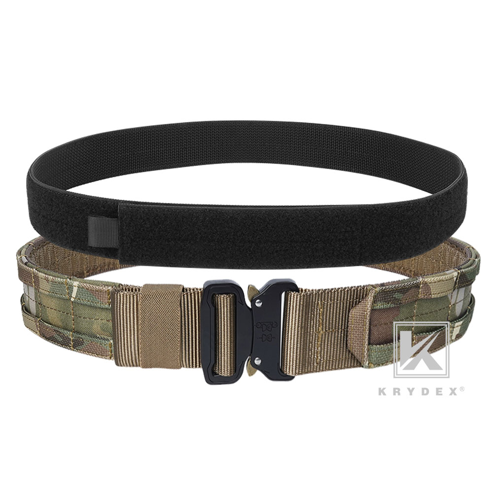 KRYDEX Tactical Belt 1.75 in Heavy Rigger Duty Belt Quick Release MOLLE Multicam