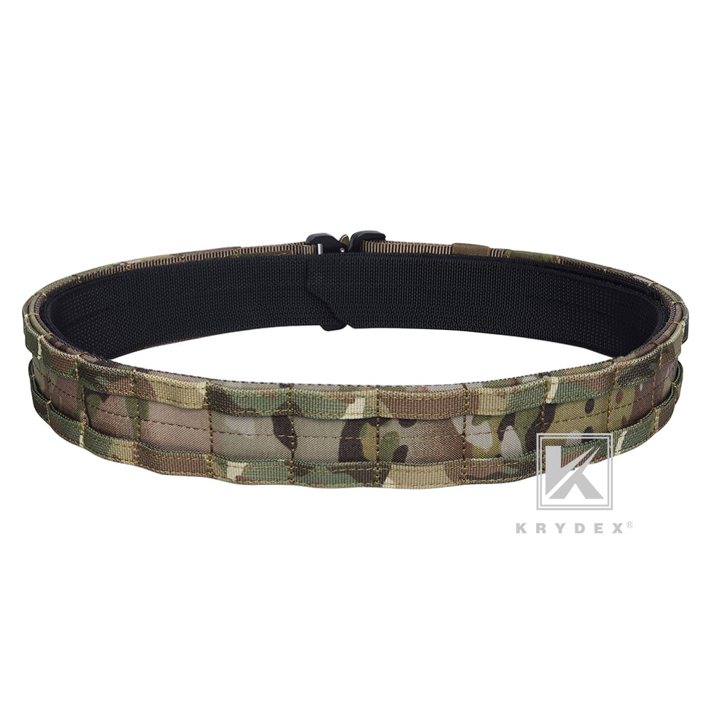 KRYDEX Tactical Belt 1.75 in Heavy Rigger Duty Belt Quick Release MOLLE Multicam