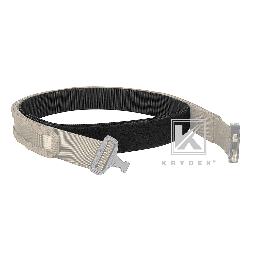 Krydex 1.75inch Duty Inner Belt Tactical EDC Waist Belt Nylon Black w/ Loop Liner