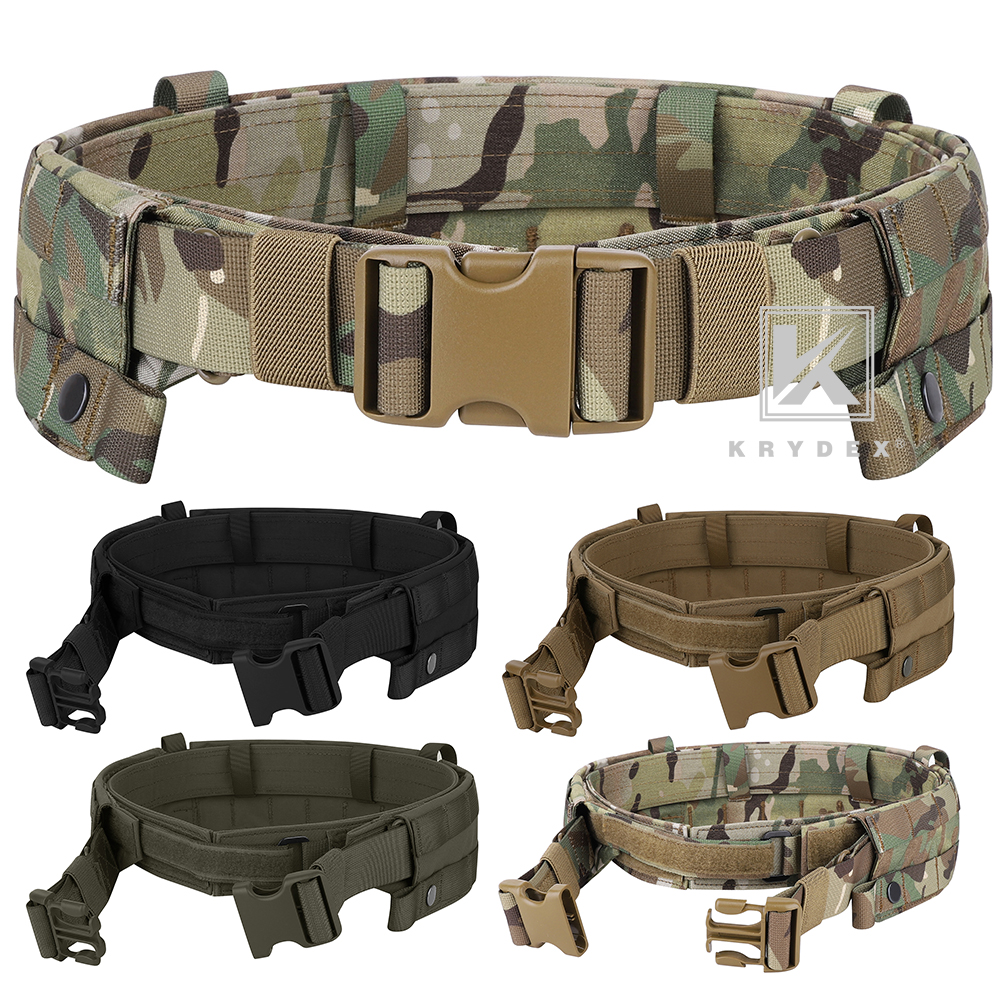 KRYDEX Tactical MRB Modular Rigger's Belt Molle Slots Battle Heavy Duty Gun Belt