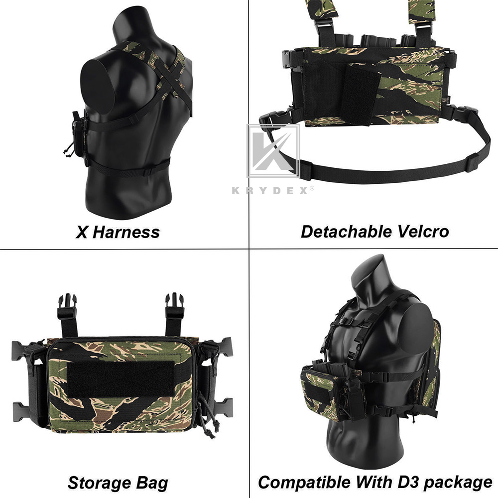KRYDEX Tactical D3CR チェストリグ レンジャーグリーン KRYDEX Tactical D3CR Micro Chest Rig 5.56 Pistol Mag Pouch