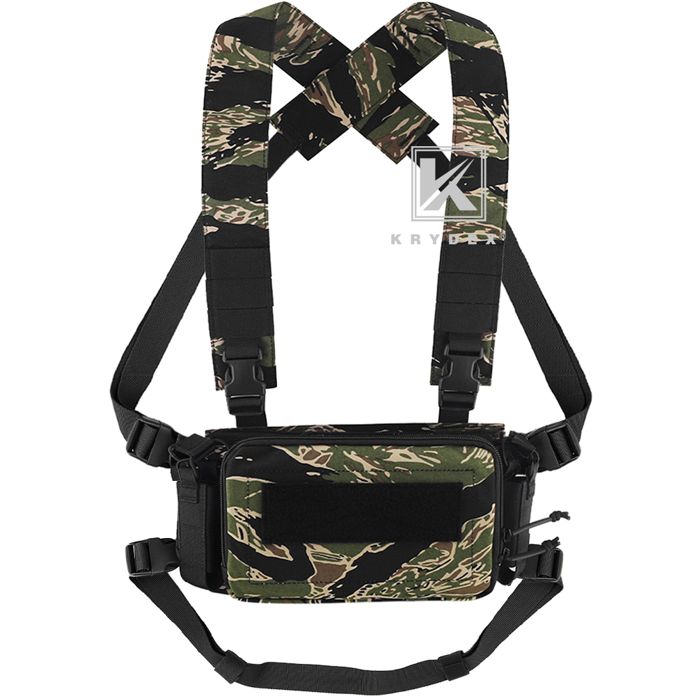 KRYDEX Tactical D3CR Chest Rig 5.56 Rifle Pistol Mag Pouch Placard