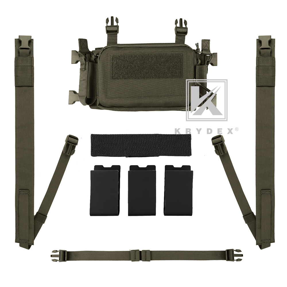 KRYDEX Tactical D3CR Chest Rig 5.56 Rifle Pistol Mag Pouch