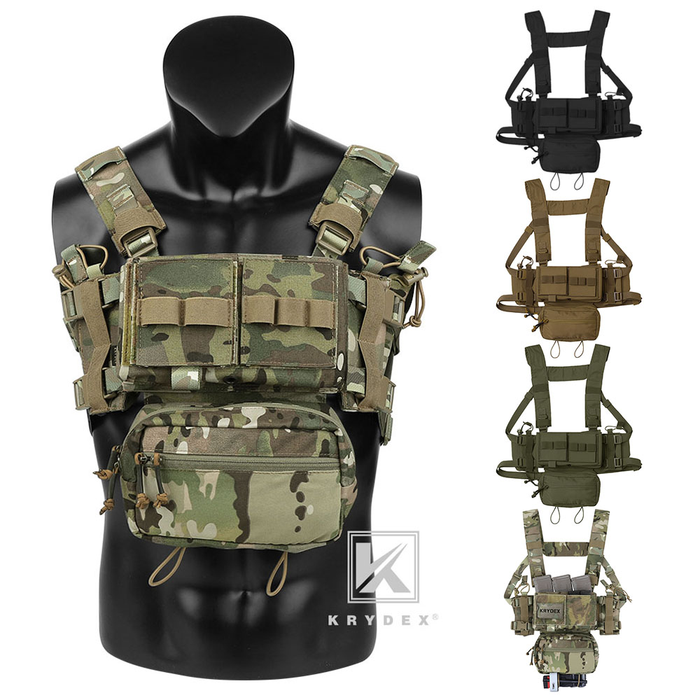 KRYDEX MK3 MK4 Micro Fight Chest Rig Chassis Tactical Carrier with Mag ...