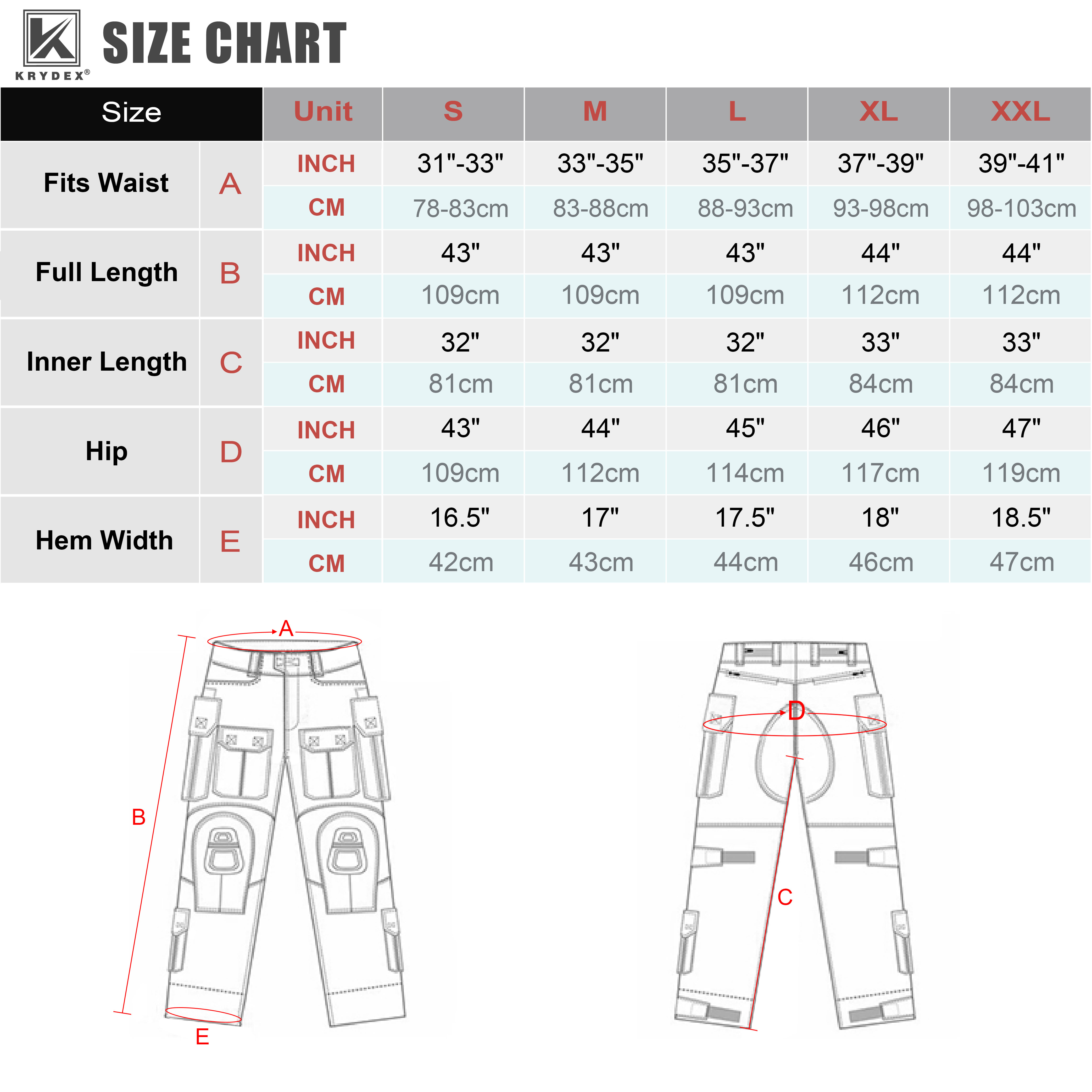 KRYDEX Gen4 Combat Trouser Men Tactical Pants Knee Pads Army Paintball Clothing