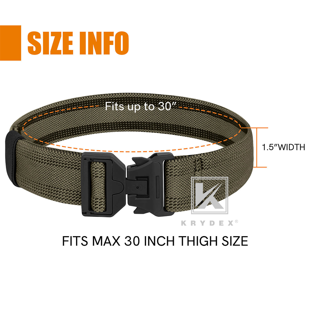 KRYDEX Tactical Thigh Strap Elastic Leg Strap 1.5