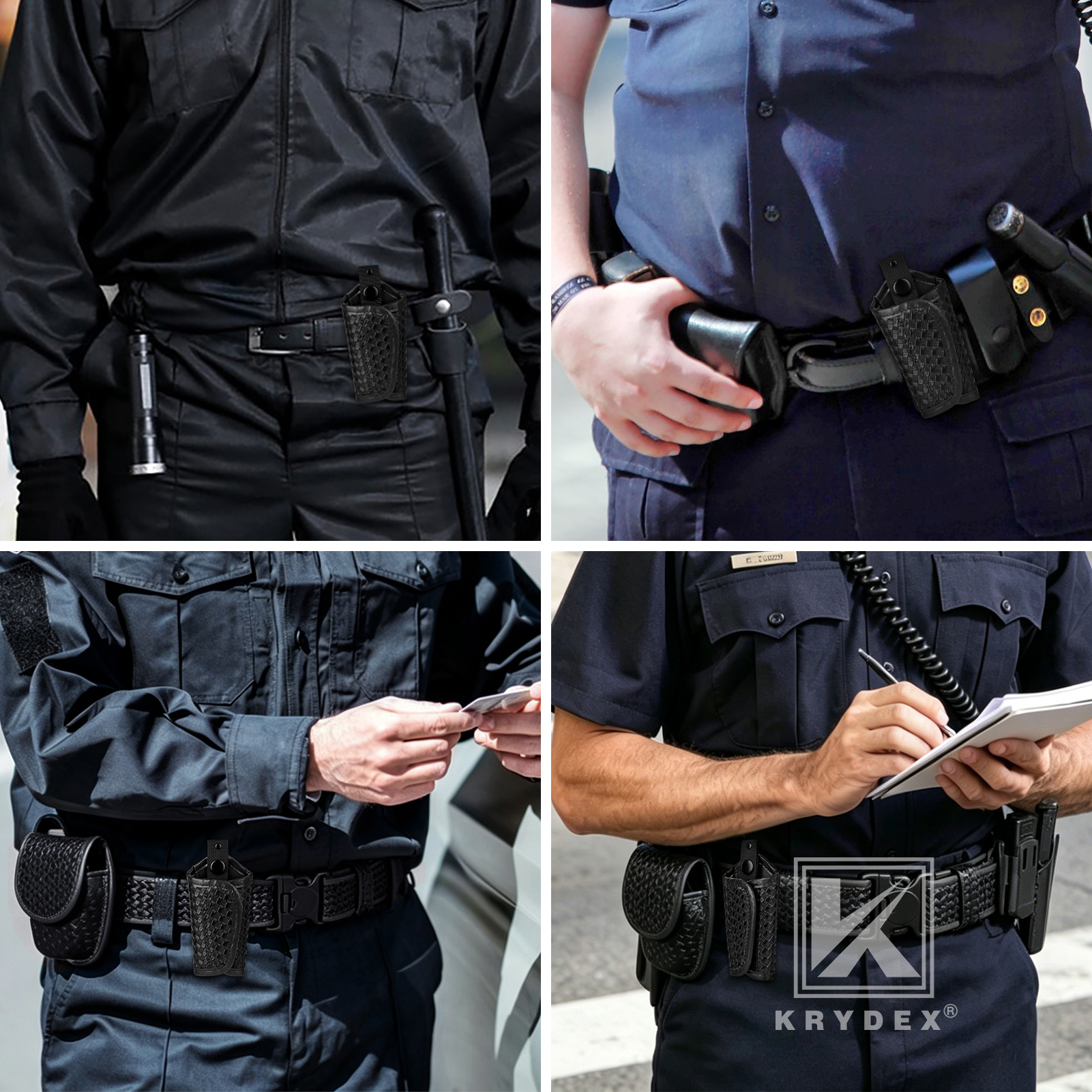 KRYDEX Accumold Slient Key Holder for 2” & 2.25” Duty Belt Police Key Keeper