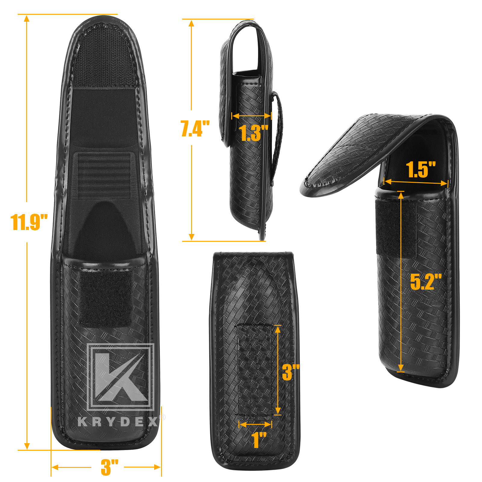 KRYDEX Tactical MK4 OC Spray Pouch, Fits 1.5-2.25