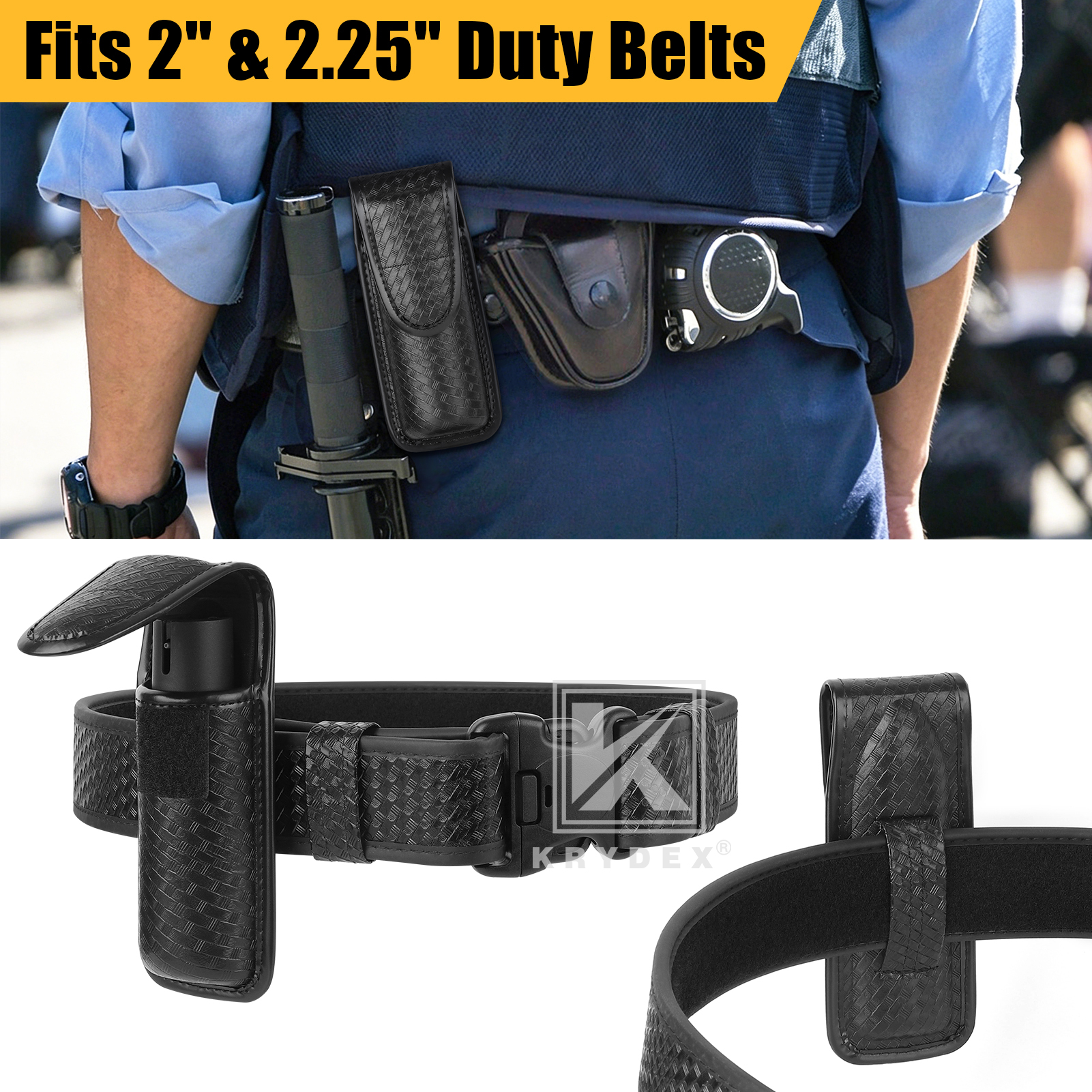 KRYDEX Tactical MK4 OC Spray Pouch, Fits 1.5-2.25