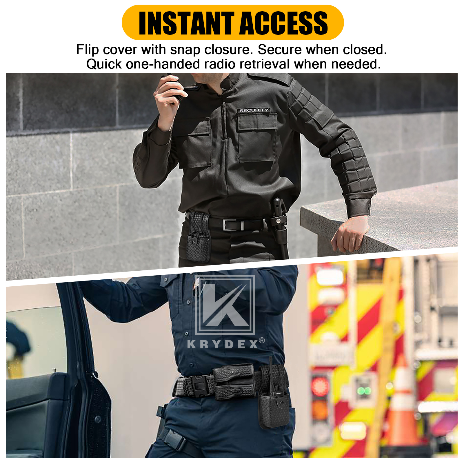 KRYDEX Universal Basketweave Radio Pouch Walkie Talkies Holster for MT500/1000