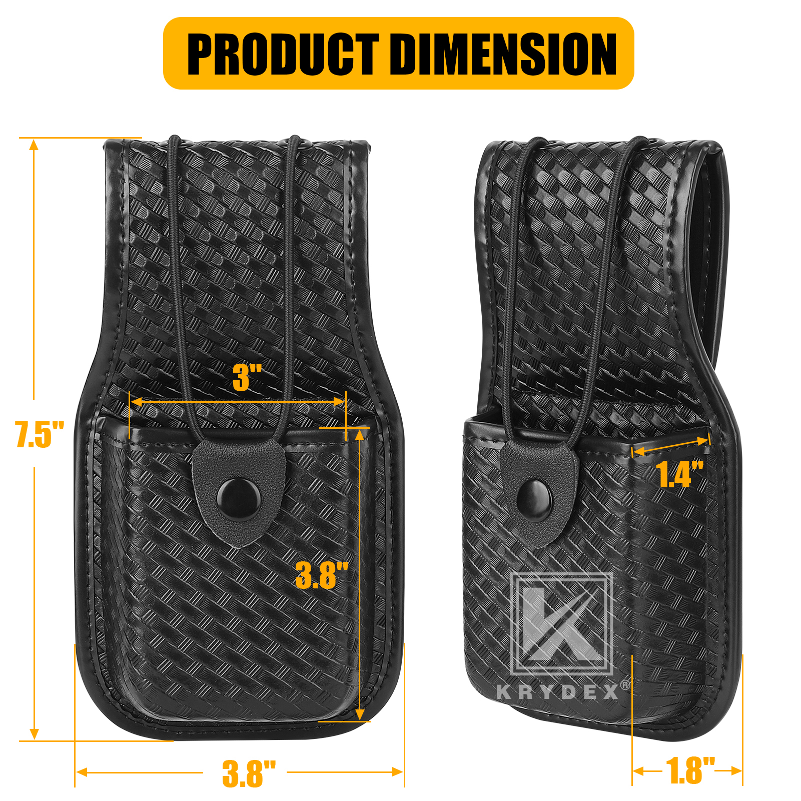KRYDEX Universal Basketweave Radio Pouch Walkie Talkies Holster for MT500/1000