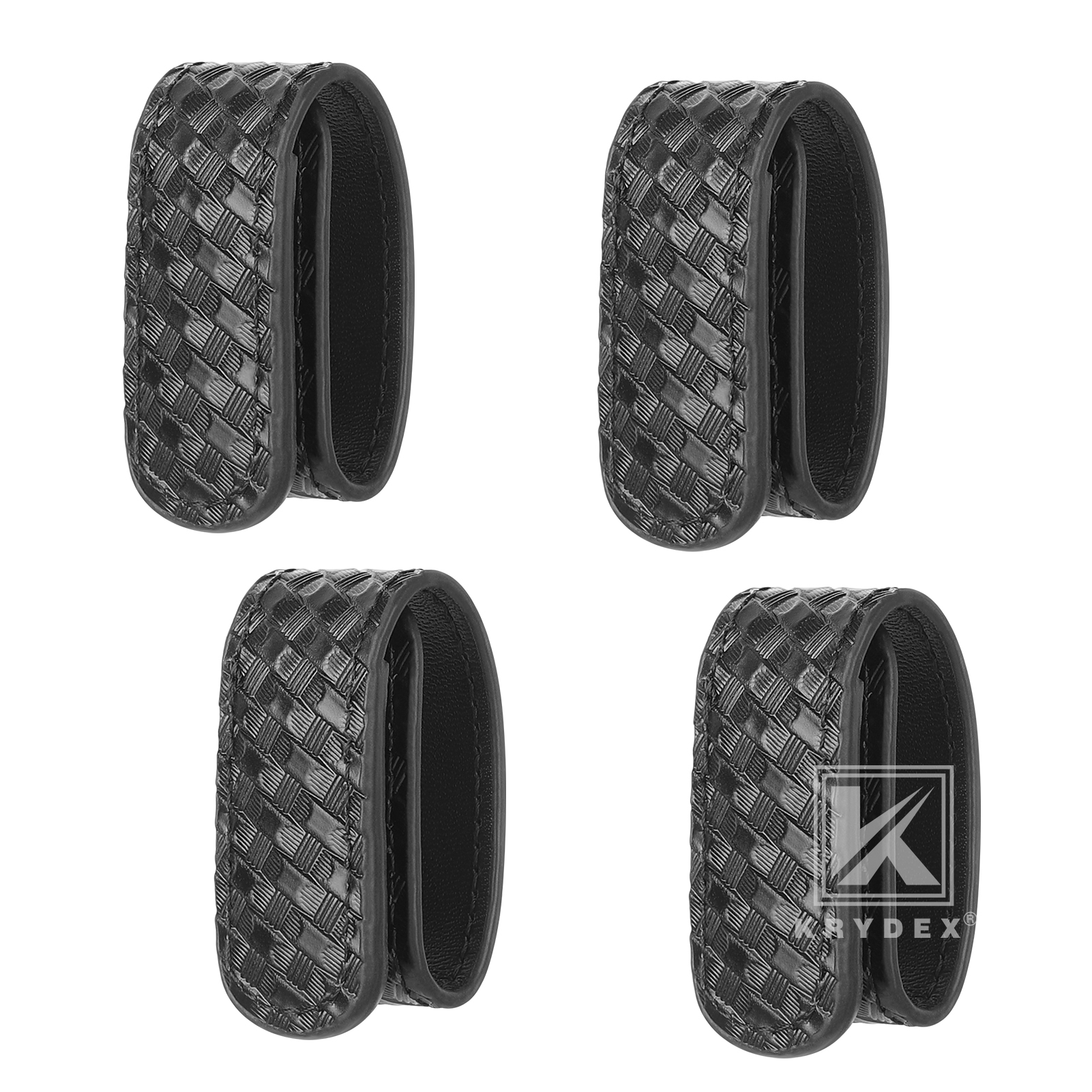 KRYDEX Double Snap Belt Keepers 4-Pack for 2-2.25
