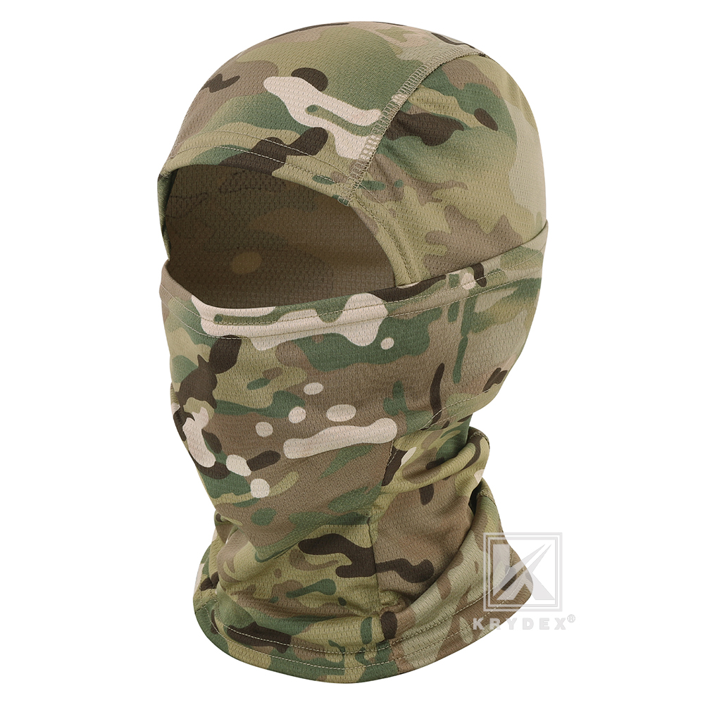 KRYDEX Tactical Face Mask Balaclava Camouflage Full Head Neck Wrap Quick Dry