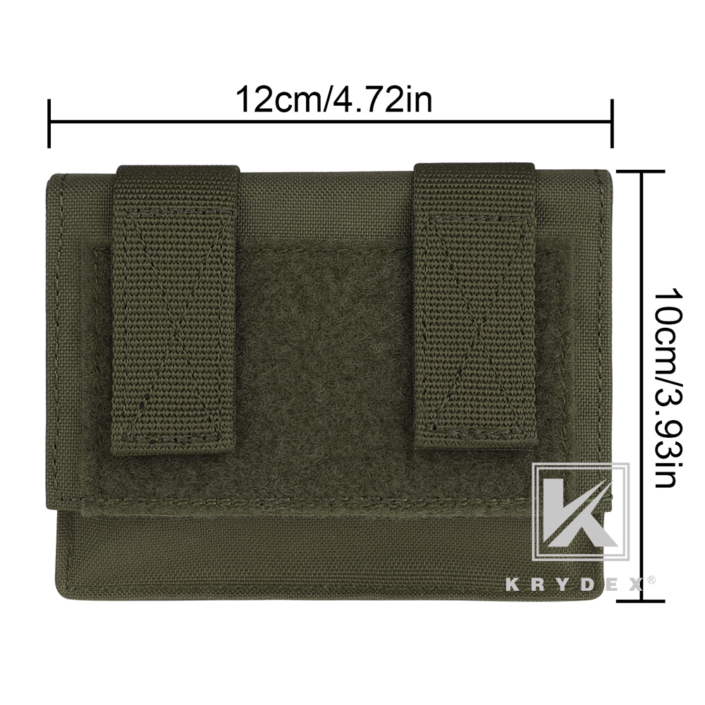 KRYDEX Tactical Counterweight Pouch NVG Battery Carrier for OPS FAST Helmet Ranger Green