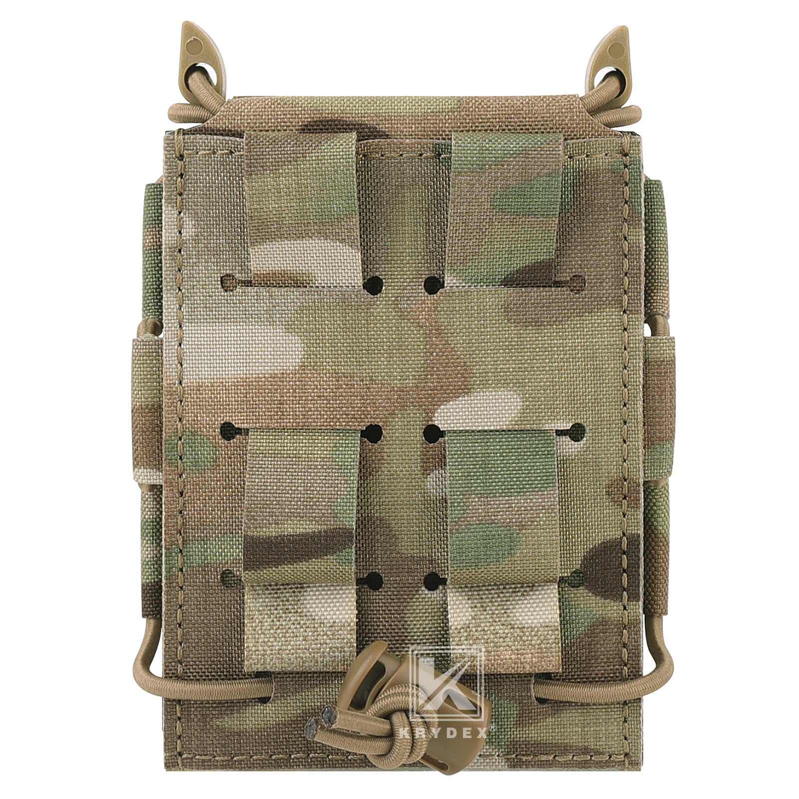 KRYDEX Tactical 5.56 Magazine Pouch Open Top Mag Holder Rapid Access MOLLE