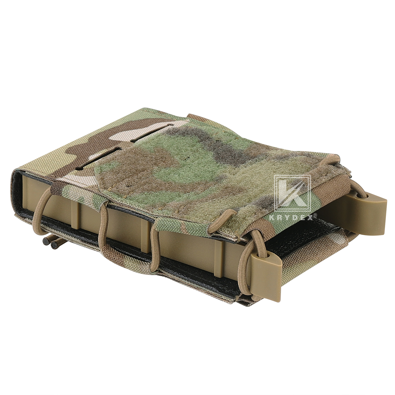 KRYDEX Tactical 5.56 Magazine Pouch Open Top Mag Holder Rapid Access MOLLE