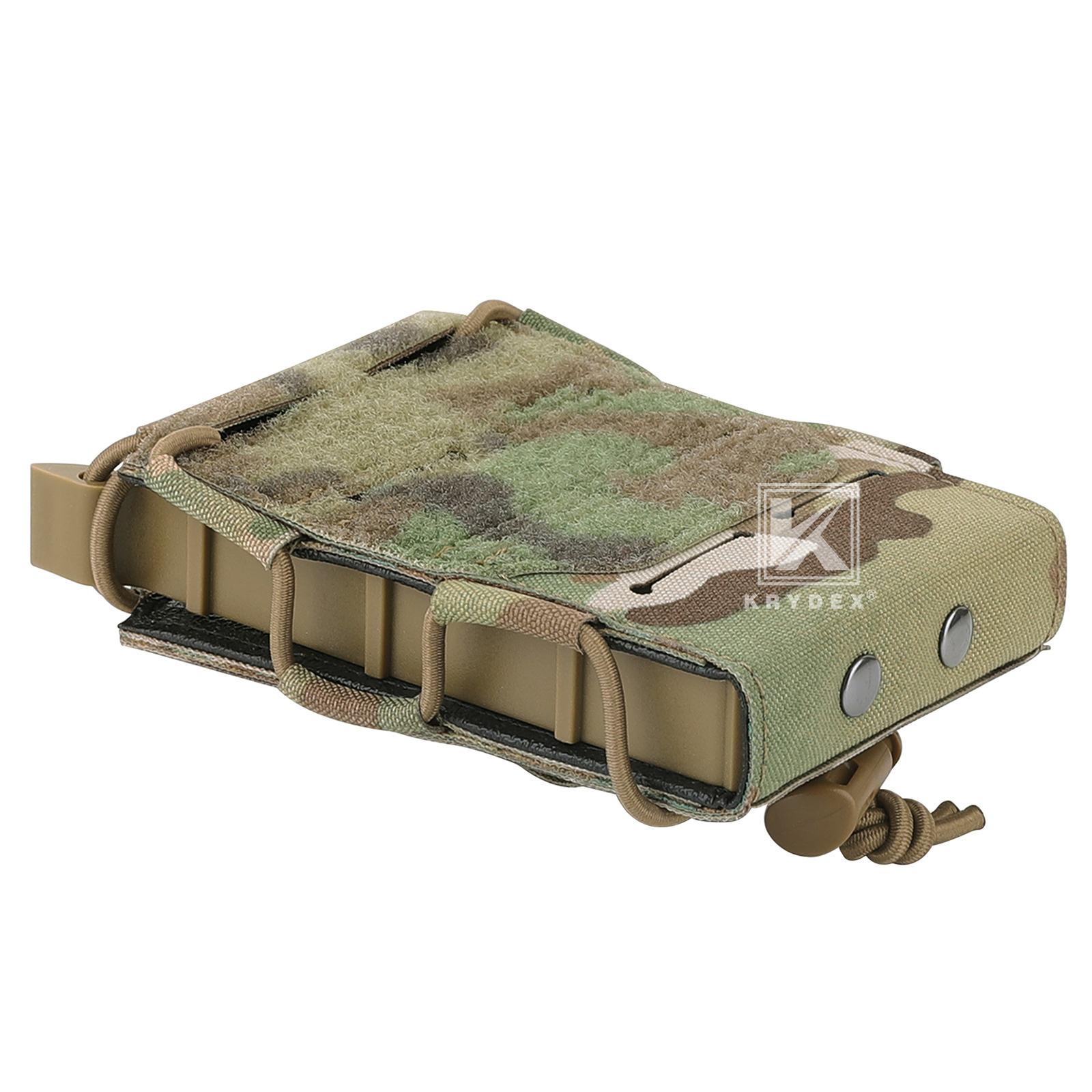 KRYDEX Tactical 5.56 Magazine Pouch Open Top Mag Holder Rapid Access MOLLE