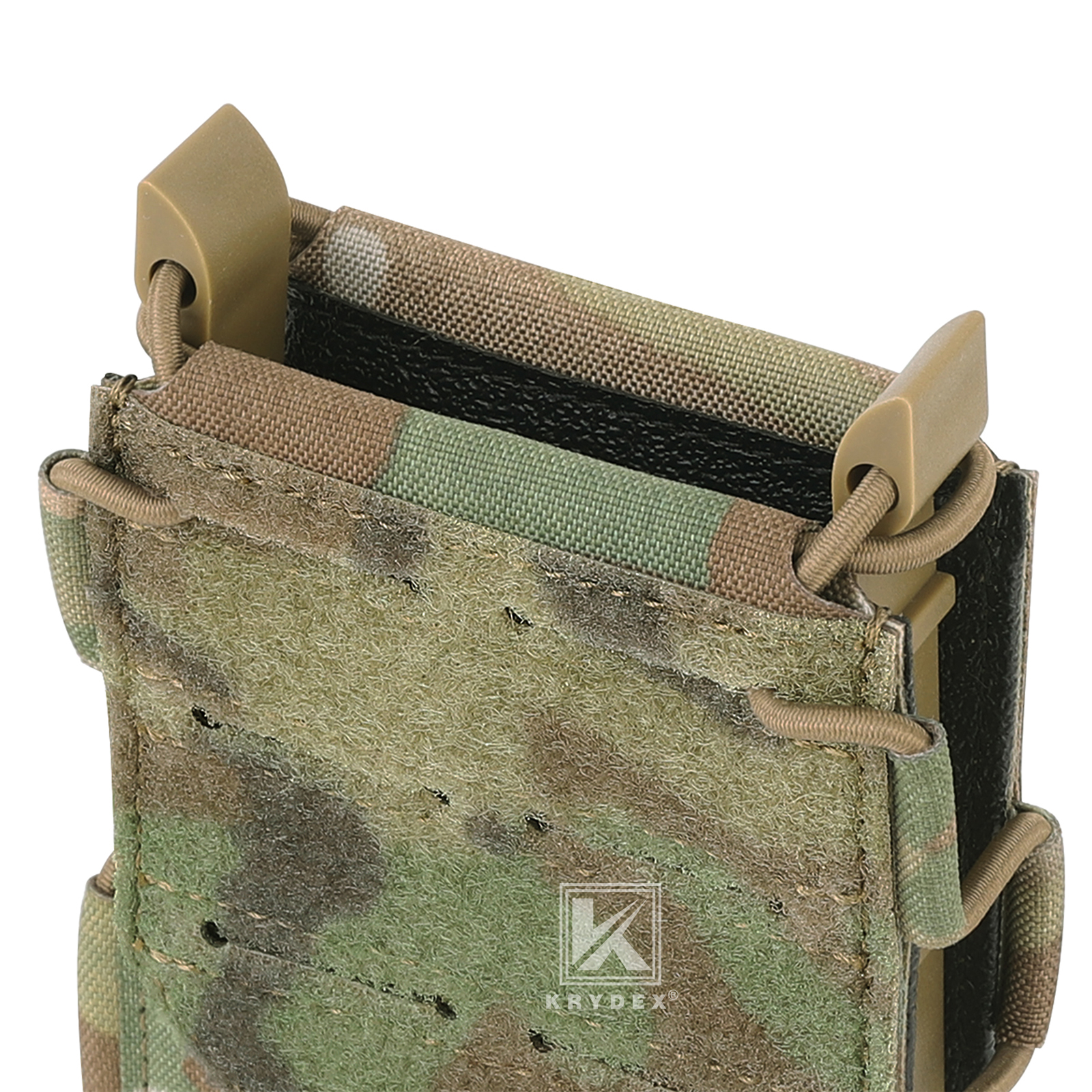 KRYDEX Tactical 5.56 Magazine Pouch Open Top Mag Holder Rapid Access MOLLE