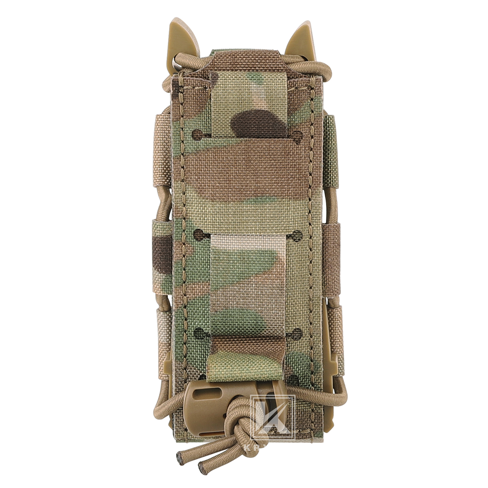KRYDEX Tactical 9mm Magazine Pouch Open Top Pistol Mag Holder Rapid Access MOLLE