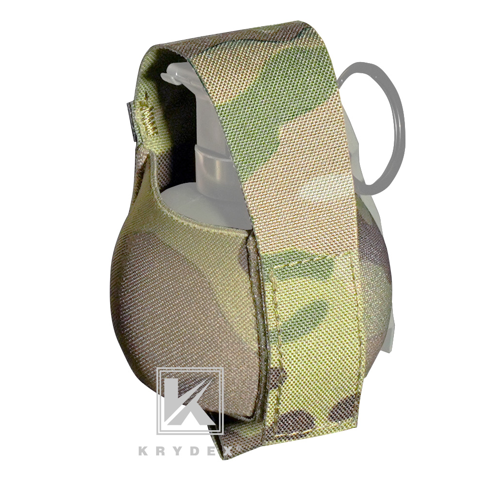 Krydex Tactical Elastic Frag Grenade Pouch MOLLE PALS & Belt Mount