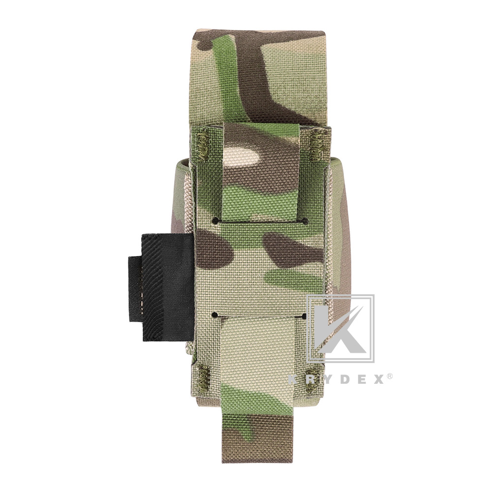 Krydex Tactical Elastic Frag Grenade Pouch MOLLE PALS & Belt Mount