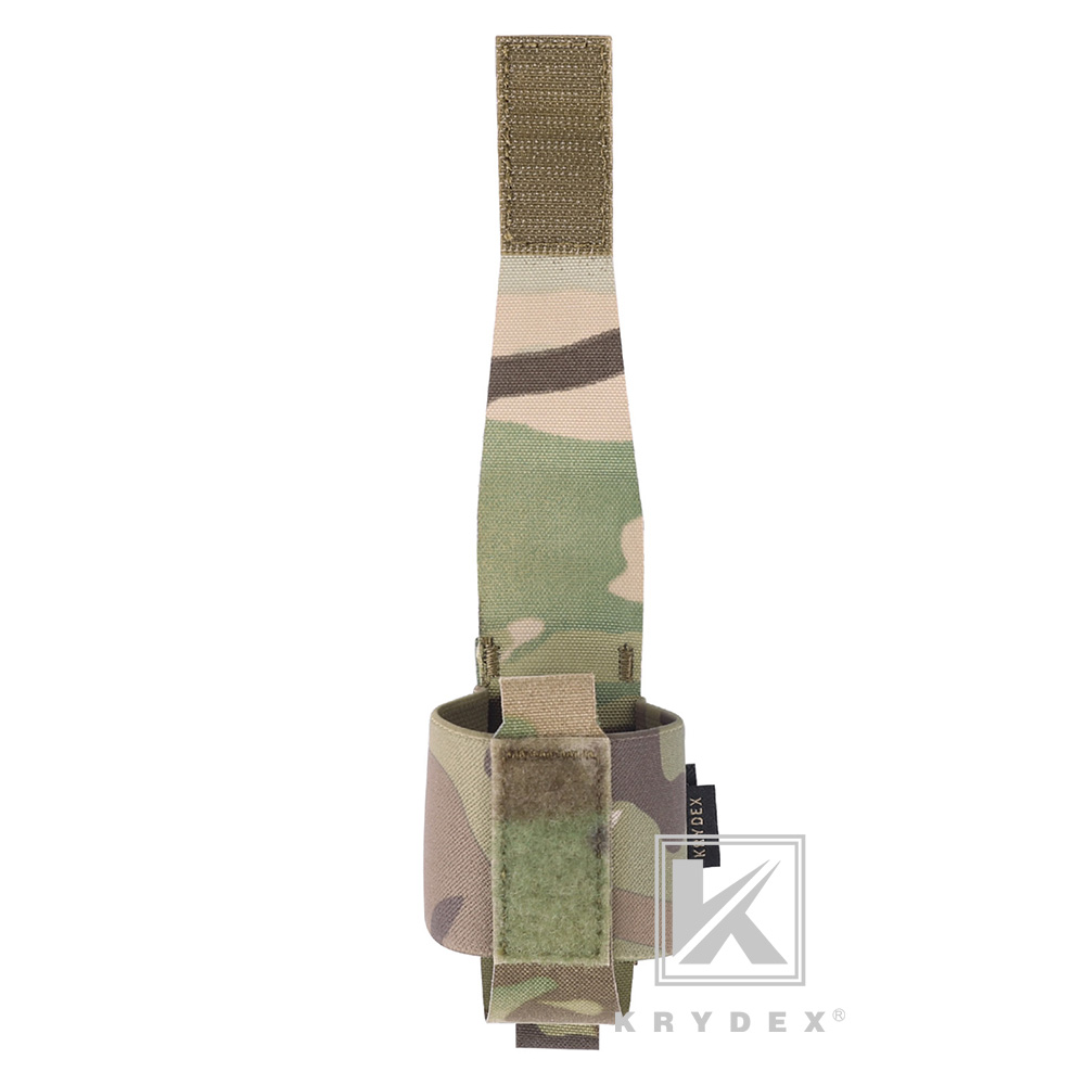 Krydex Tactical Elastic Frag Grenade Pouch MOLLE PALS & Belt Mount