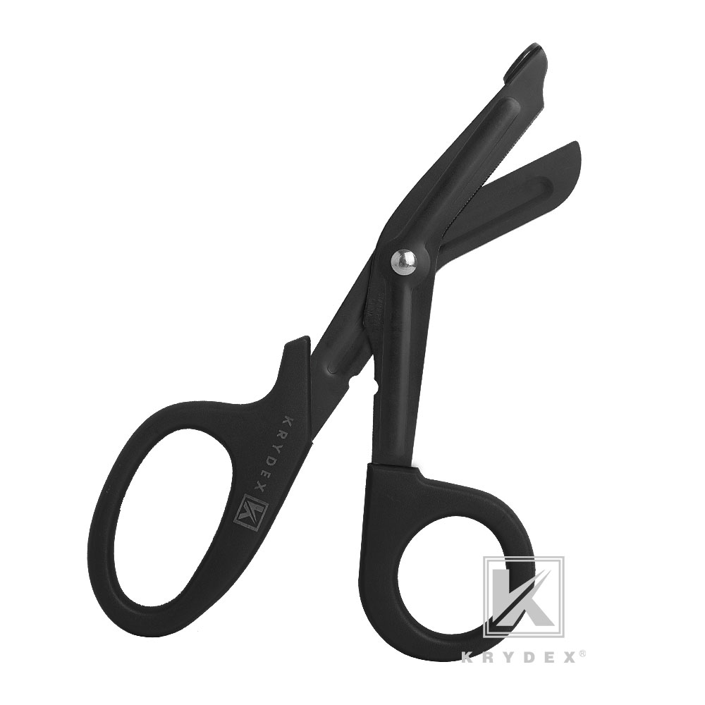 Krydex Medical Shears Pouch Tactical Scissor Sheath MOLLE Pouch w/ Shears Black