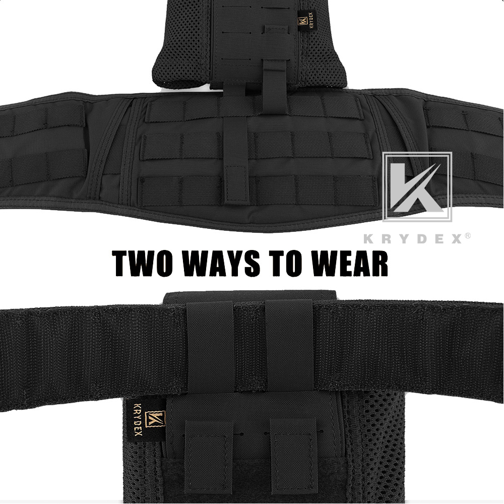 KRYDEX Tactical Mesh Dump Pouch Drop Pouch Magazine Recycling Holder MOLLE/BLET Black
