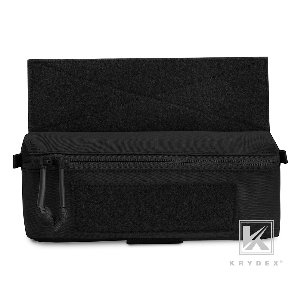 KRYDEX Tactical Mini Dangler Drop Dump Pouch Fanny Tool Pack for Chest Rig Black