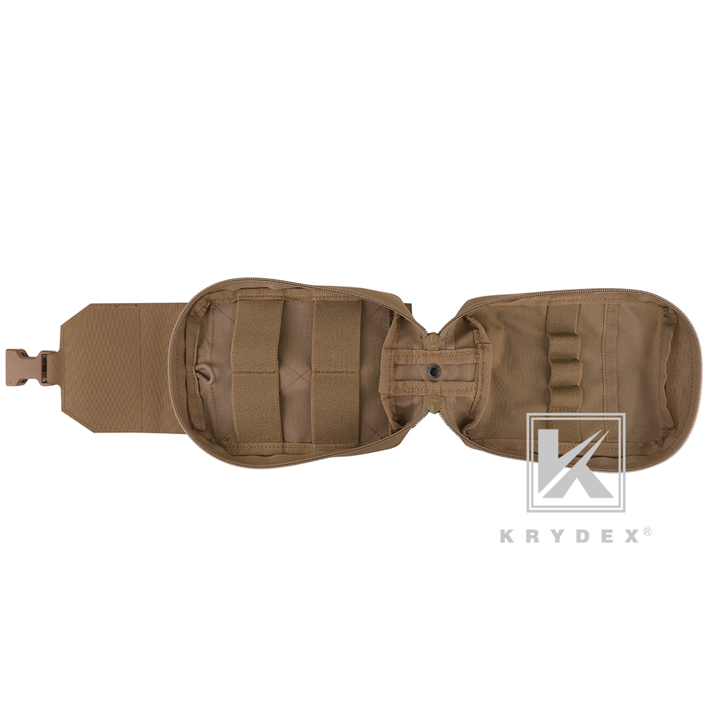 KRYDEX Rip Away IFAK Pouch MED EMT First Aid Trauma Kit Pack Fit BELT / MOLLE Coyote Brown