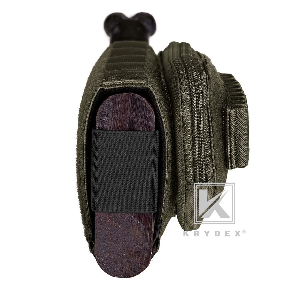 KRYDEX Rifle Stock Pack Cheek Pad Buttstock Shell Mag Ammo Stock Pouch Ranger Green