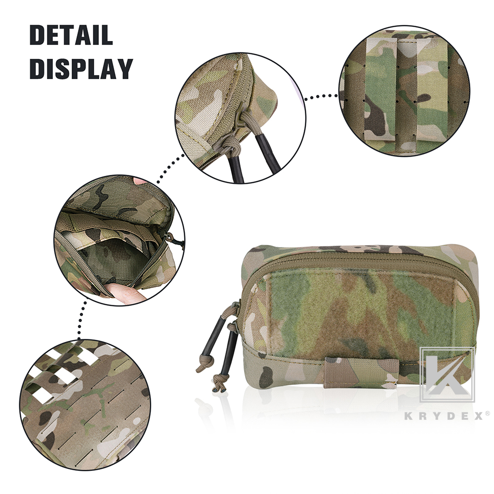 thumbnail image 2 of KRYDEX Tactical Admin Pouch - Utility Pouch For MOLLE/Belt - 500D Nylon, YKK Zip 2 of 5