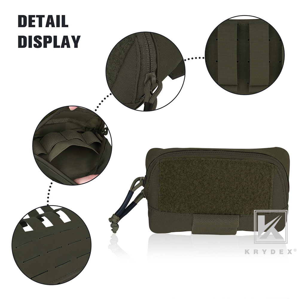 KRYDEX Tactical Admin Pouch Utility Pouch BELT / MOLLE Organizer Ranger Green