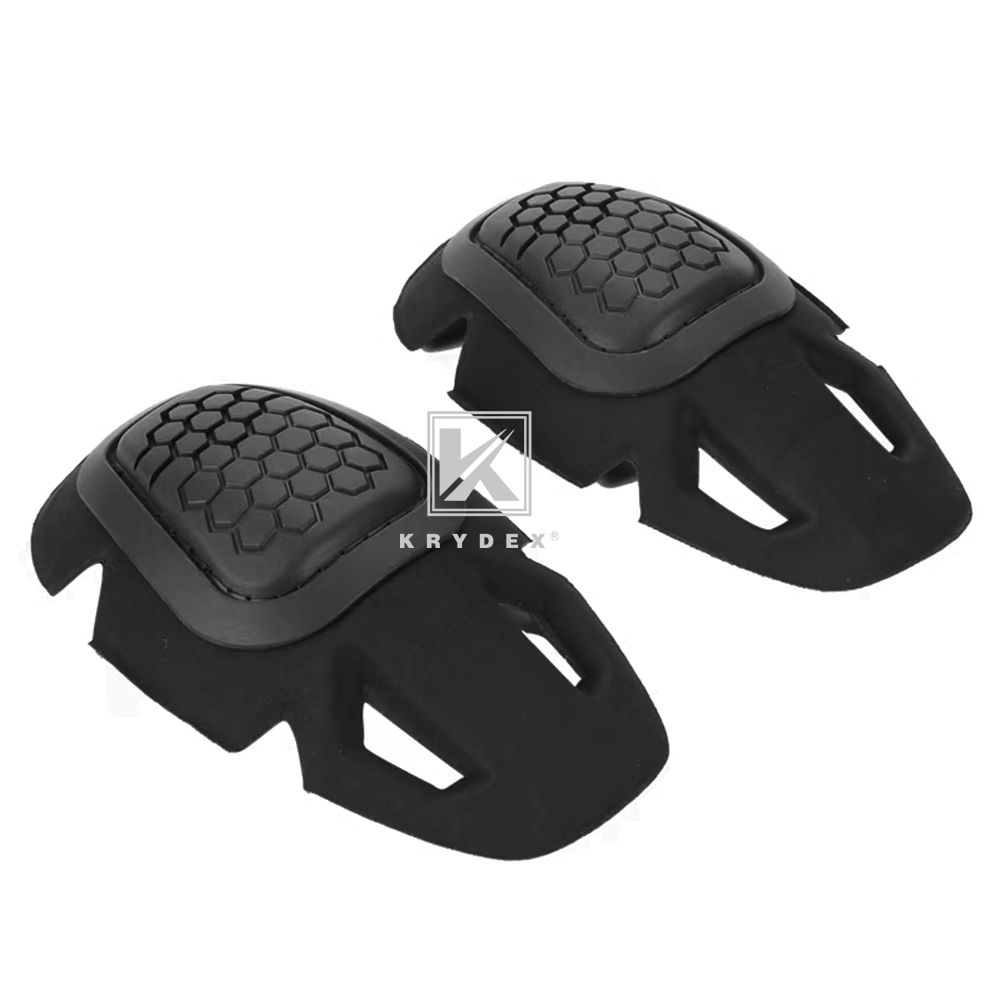 KRYDEX Tactical Knee Pad G4 Impact Combat Pants Joint Protection Kneecap Airsoft Black