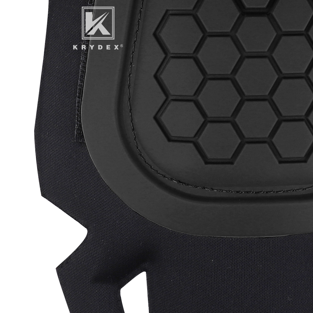 KRYDEX Tactical Knee Pad G4 Impact Combat Pants Joint Protection Kneecap Airsoft Black