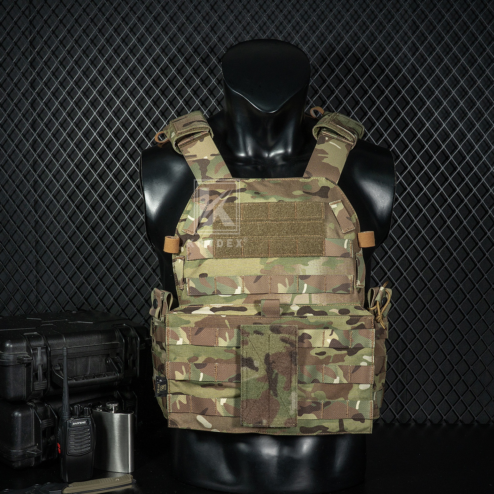 Krydex Tactical MOLLE Hook & Loop Adapter Panel 3x5.7 for Vest Pouches Patches