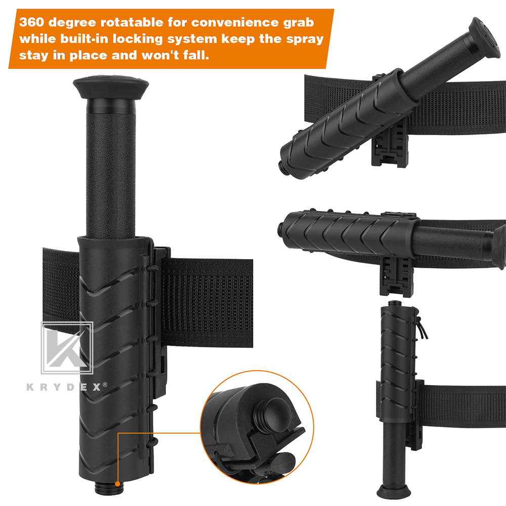 KRYDEX ASP Baton Holder Sentry Baton Pouch 360 Degree Rotatable fit 1.5