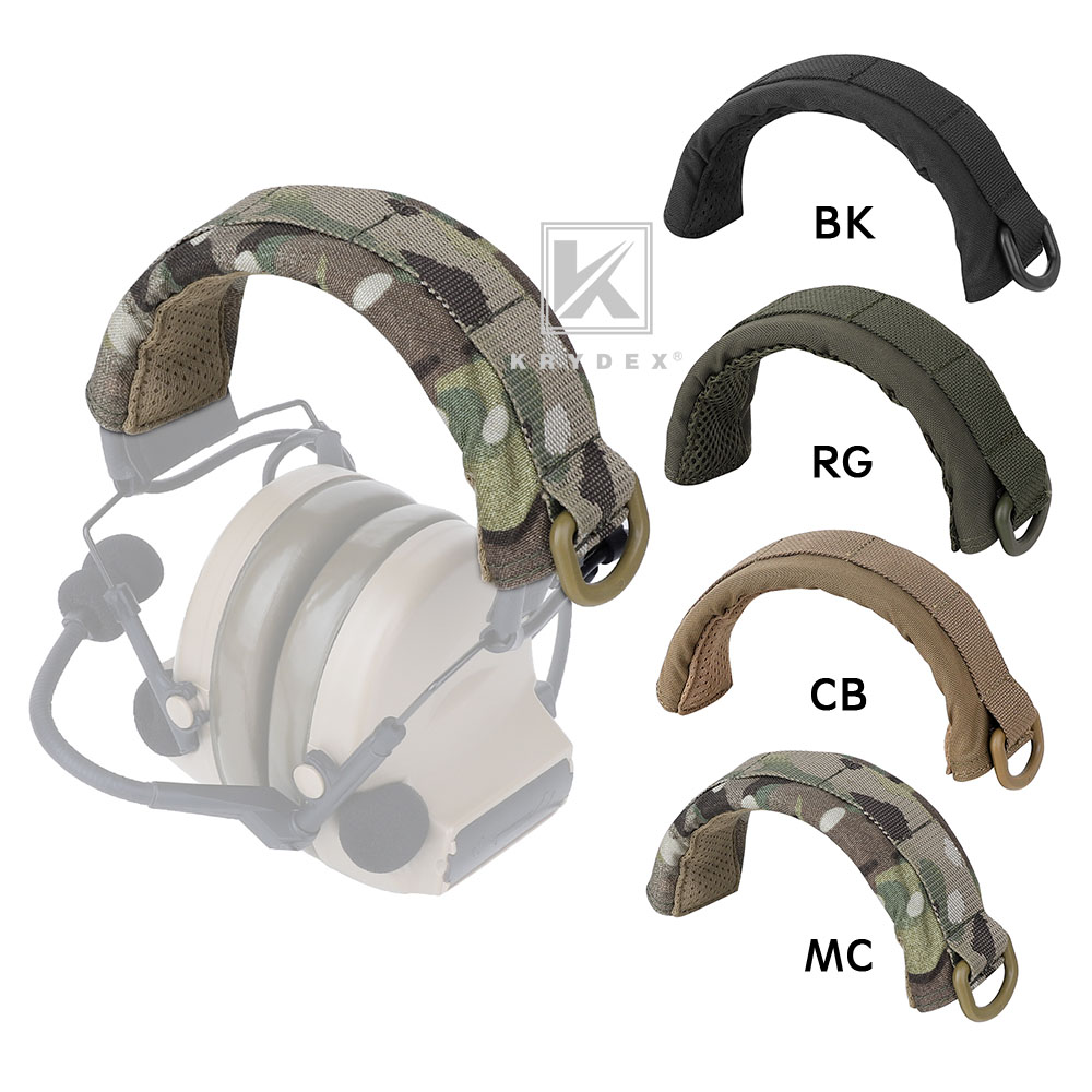 KRYDEX Headset Band Cover Tactical Earmuff Headphone Headband Sleeve