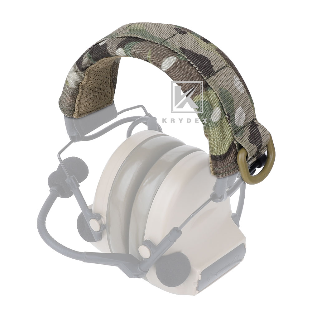 Krydex Modular Headset Cover Tactical Earmuff Headband Protection MOLLE Multicam