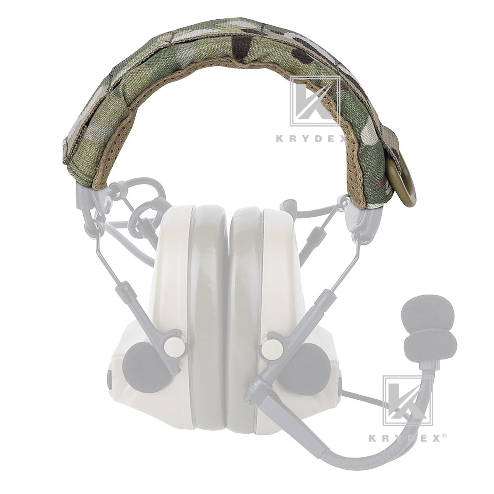 Krydex Modular Headset Cover Tactical Earmuff Headband Protection MOLLE Multicam