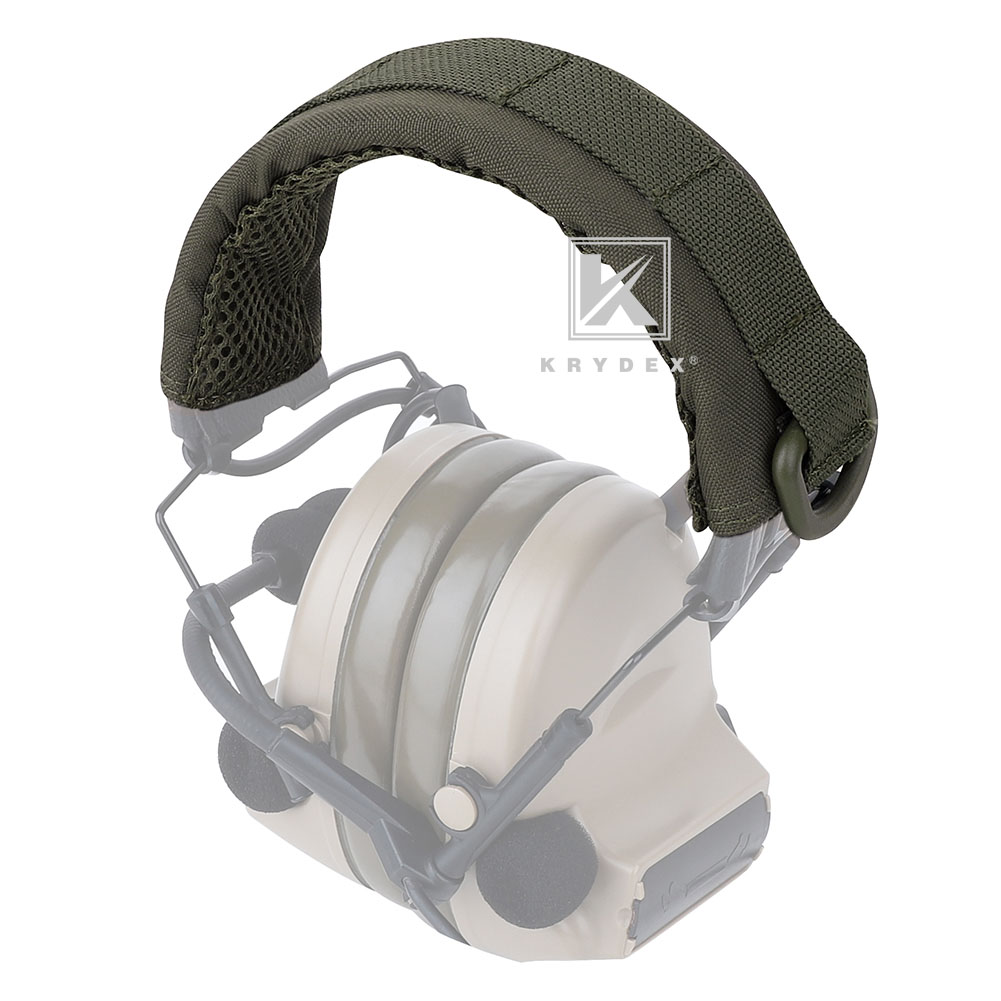 Krydex Modular Headset Cover Tactical Headband Protection MOLLE Ranger Green