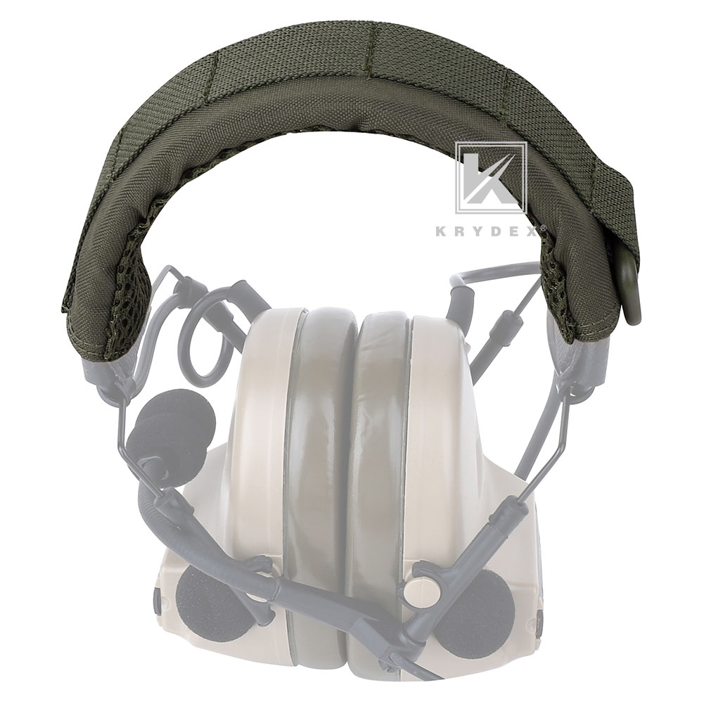 Krydex Modular Headset Cover Tactical Headband Protection MOLLE Ranger Green