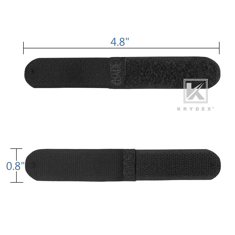 Krydex Hook & Loop Cable Management Strap Kit for Antennas Cable Webbing Black